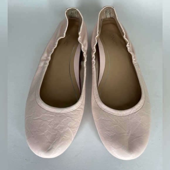 Vionic Alexa Ballet Flats Baby Pink Leather Women Size 41.5 US 9.5 Slip On - Picture 16 of 16